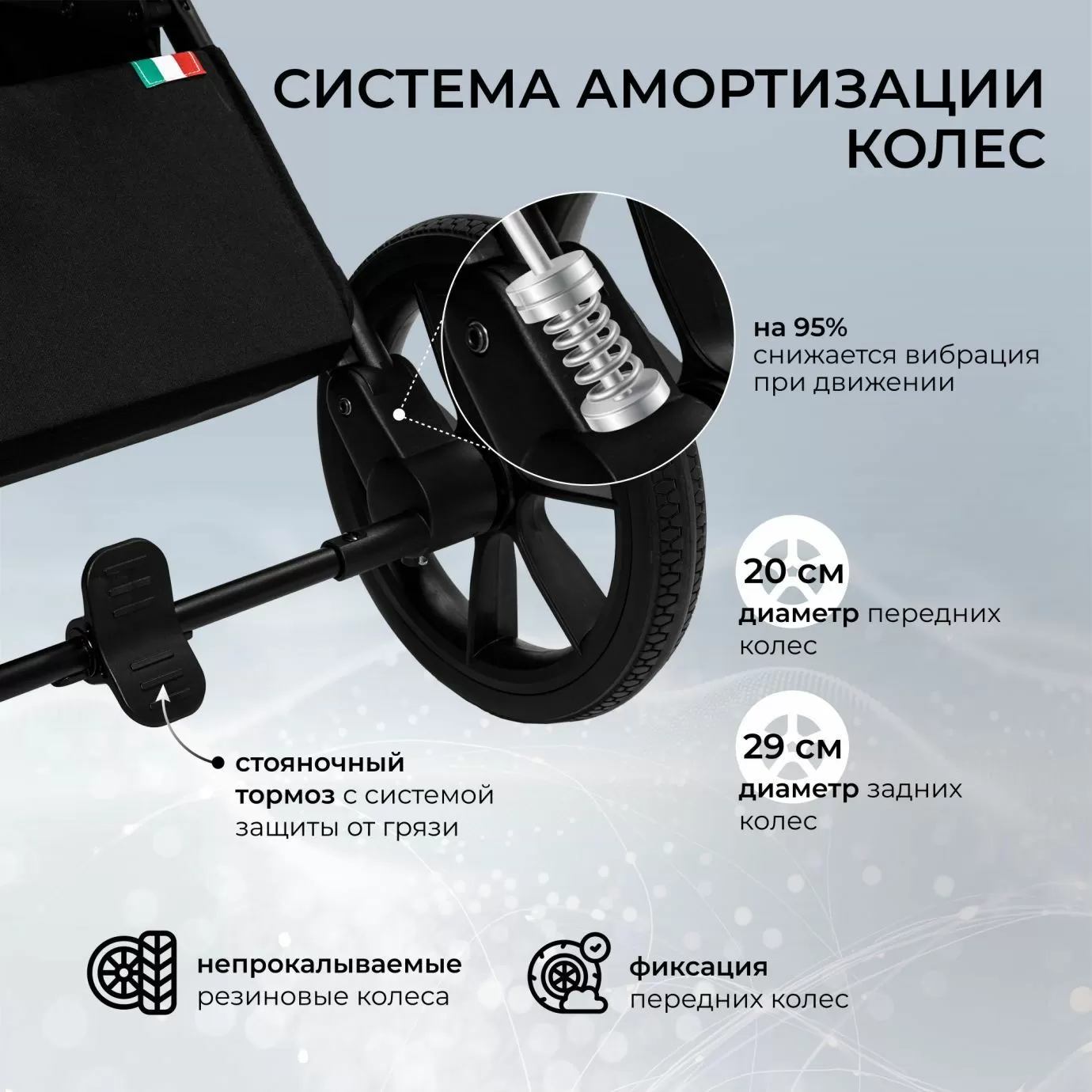 Коляска 2в1 Sweet Baby Nuvola Ocean Green