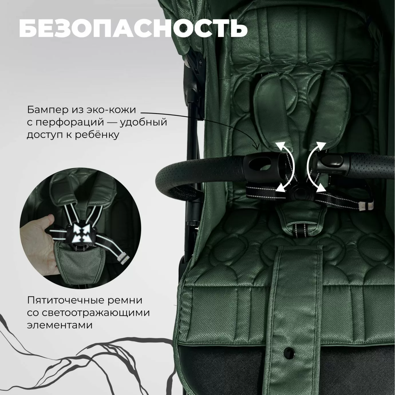 Прогулочная коляска Sweet Baby Compatto Green