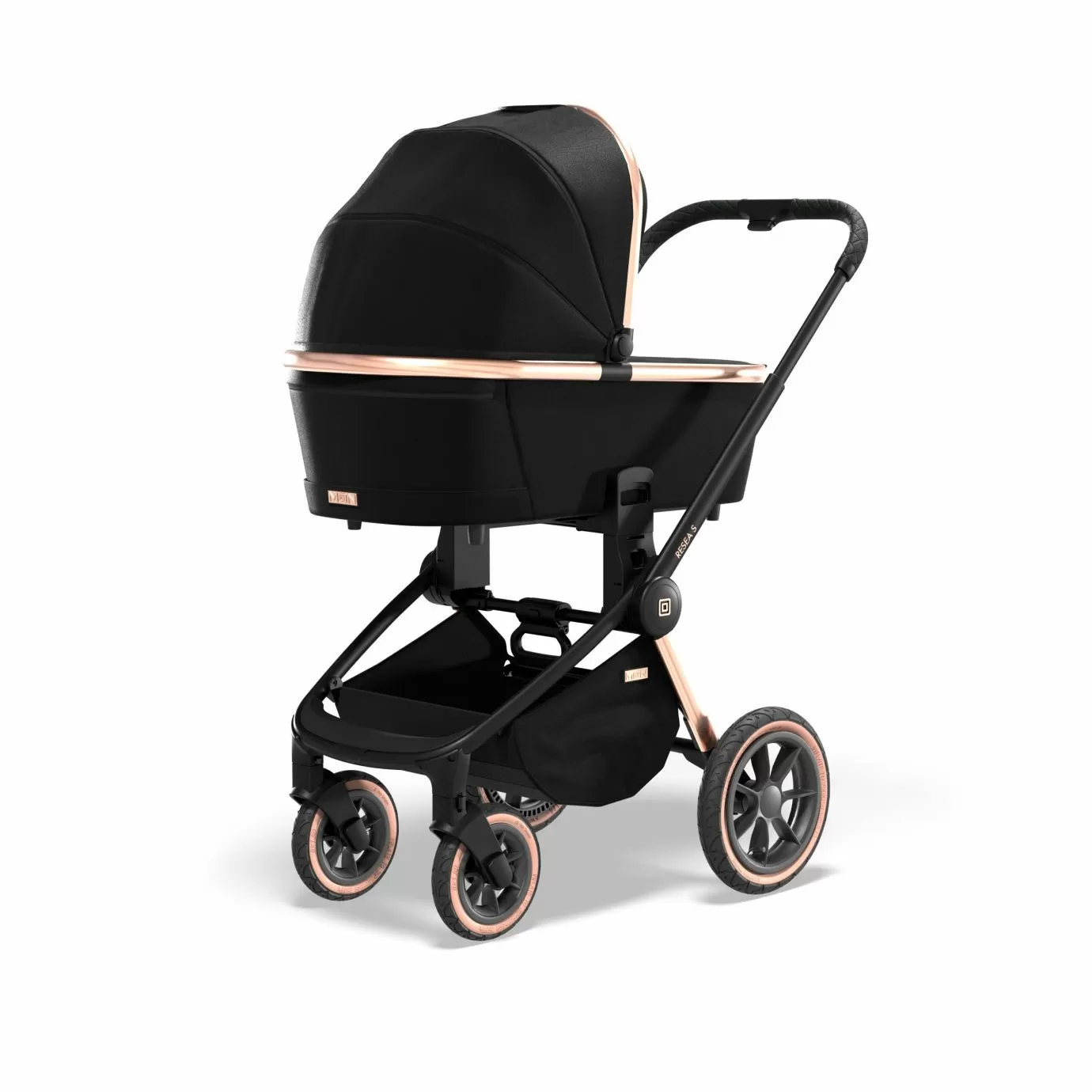 Коляска 2в1 Moon Resea S Rosegold