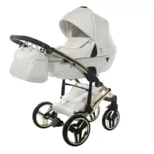 Коляска Junama Diamond Individual V3 white/gold
