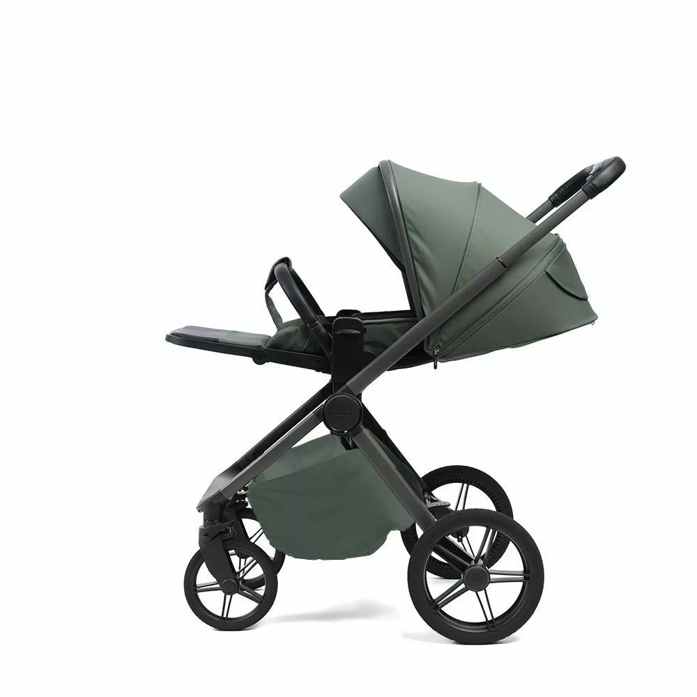 Коляска 2в1 Peppy Monaco Plus Oliva Green (рама серая)