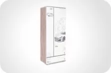 Шкаф Q-bix 31 МЕРСЕДЕС белый/дерево