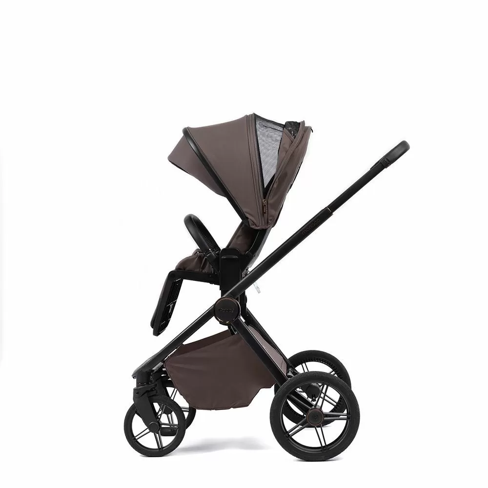 Коляска 2в1 Peppy Monaco Plus Brownie (рама черная)