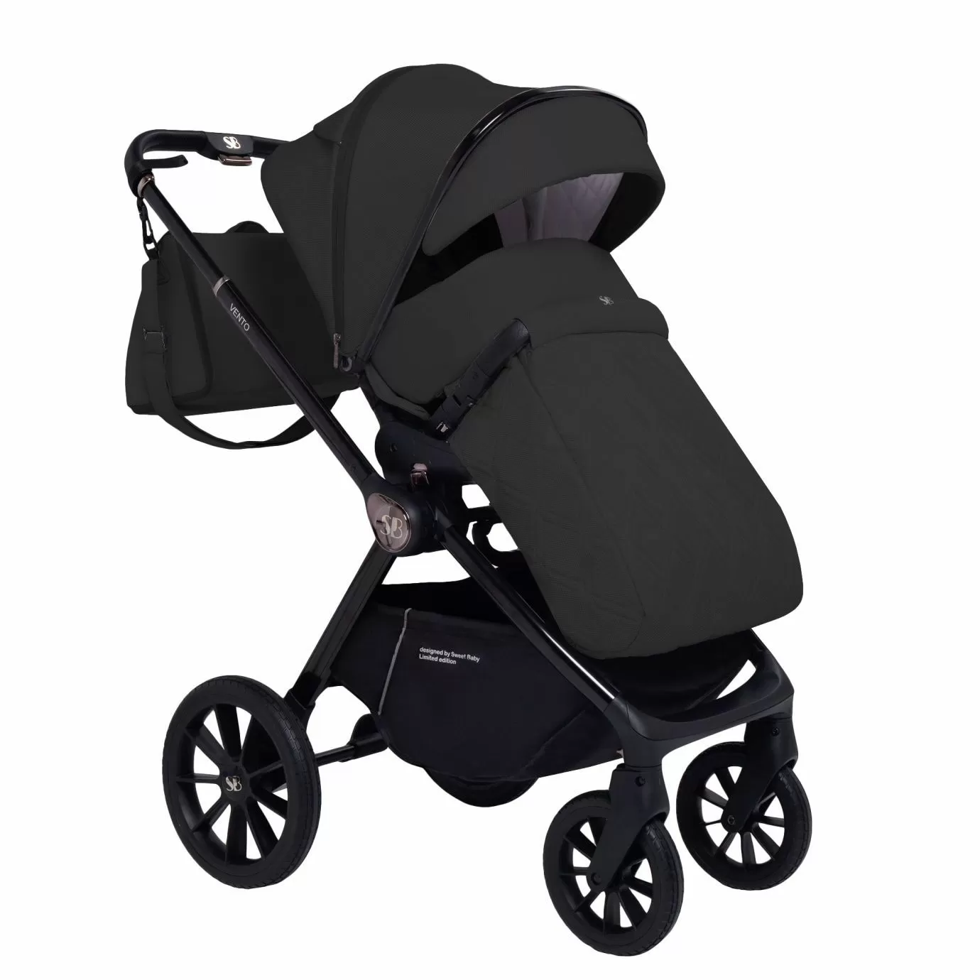 Коляска 3в1 Sweet Baby Vento Black
