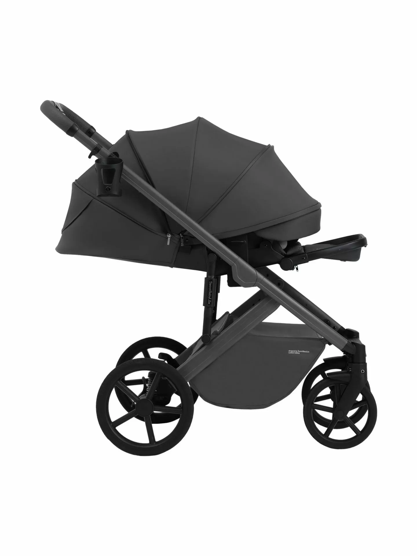 Коляска 2в1 SBL Dolce Dark Grey