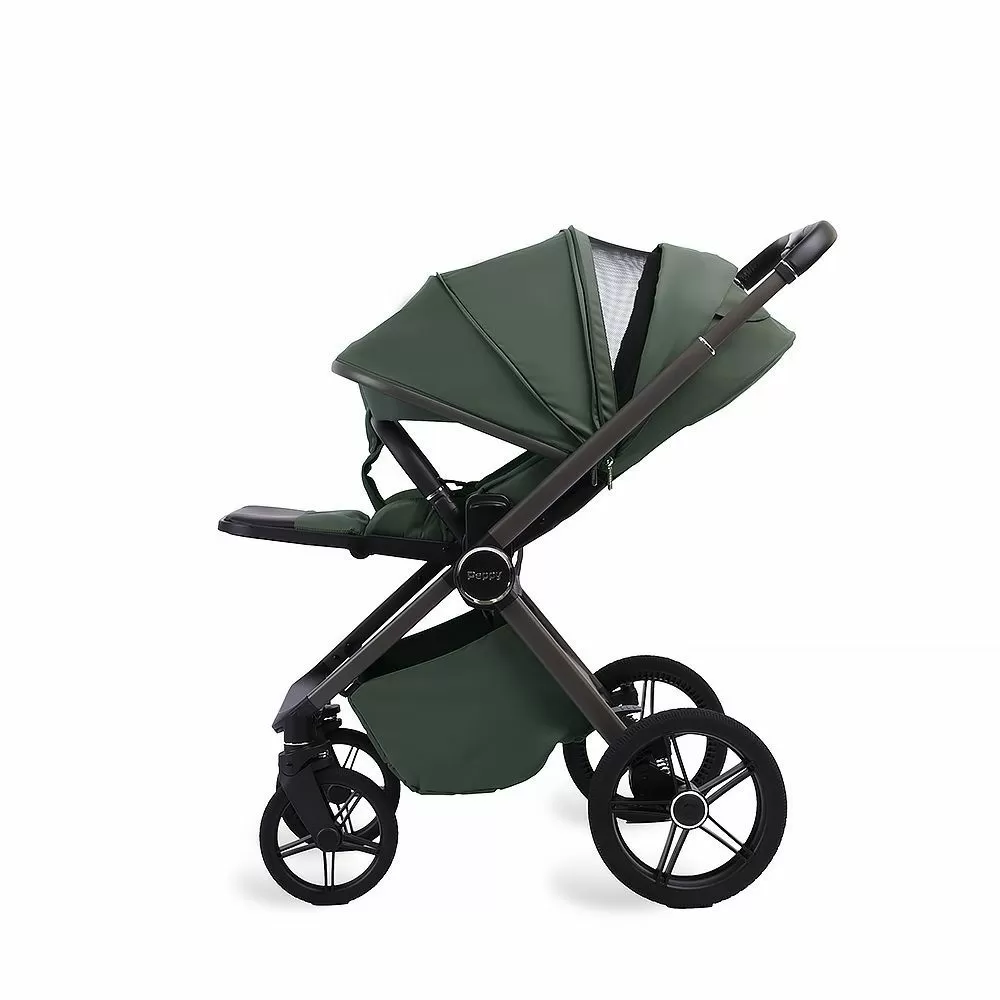 Коляска 2в1 Peppy Monaco Plus Oliva Green (рама серая)