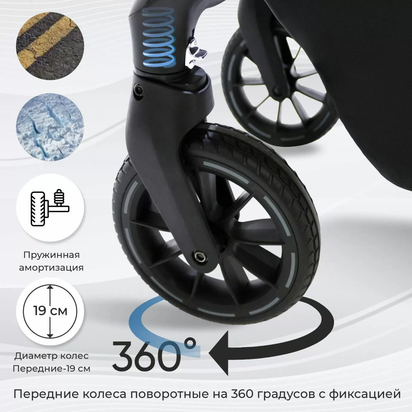 Коляска 2в1 Sweet Baby Vento Blue