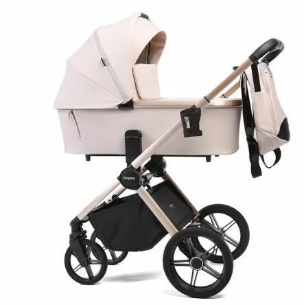Коляска детская Peppy Monaco рама бежевая
