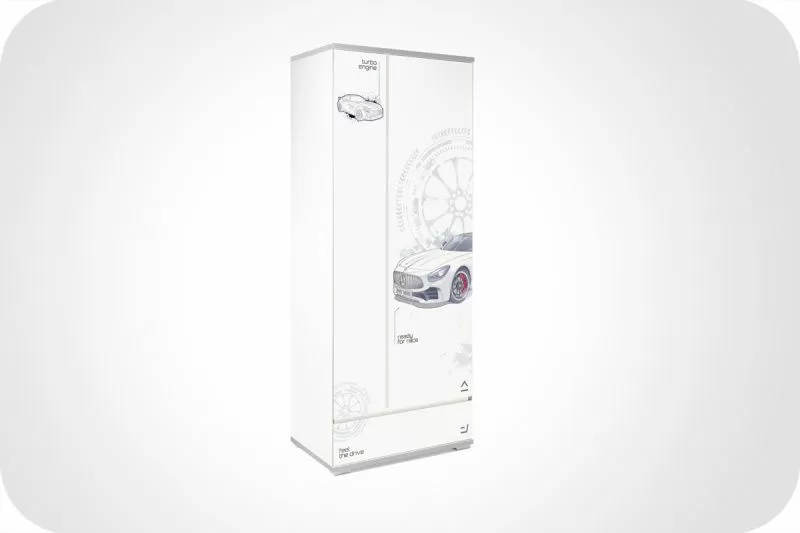 Шкаф Q-bix 31 МЕРСЕДЕС белый