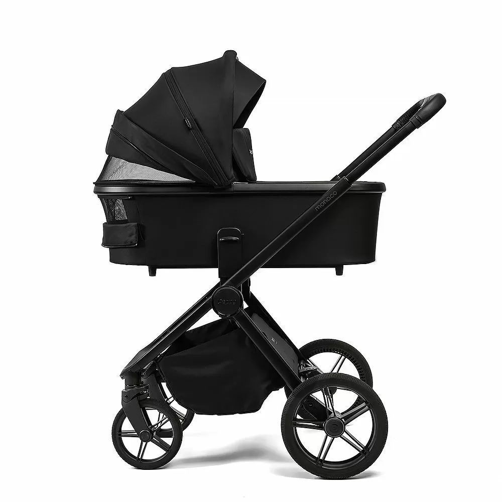 Коляска 2в1 Peppy Monaco Plus Black (рама черная)
