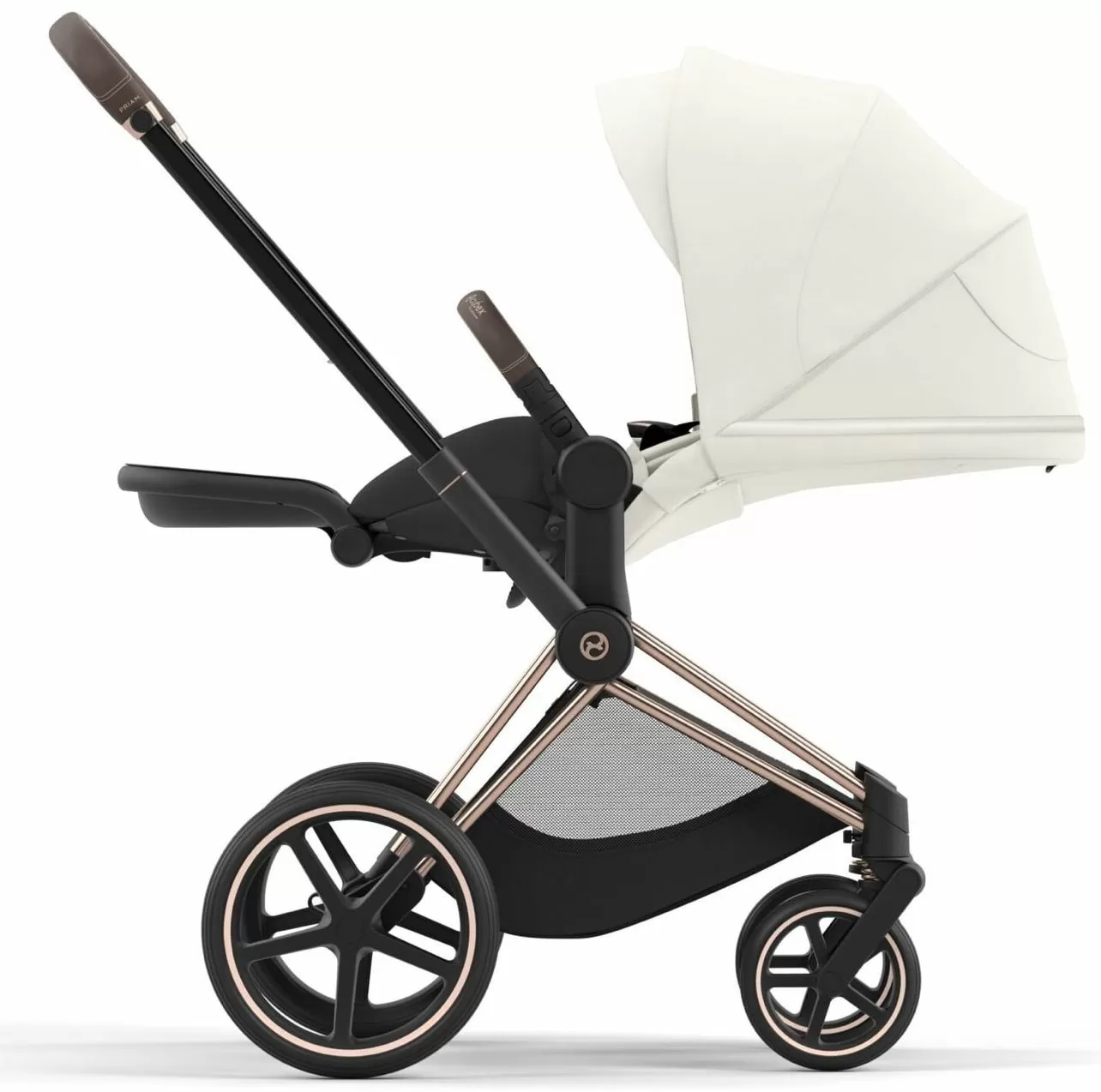 Cybex Priam IV коляска 2 в 1 white рама gold
