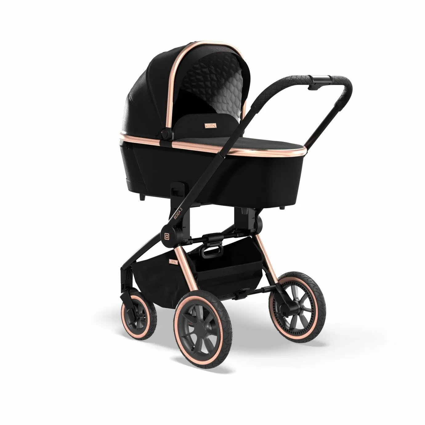 Коляска 2в1 Moon Resea S Rosegold