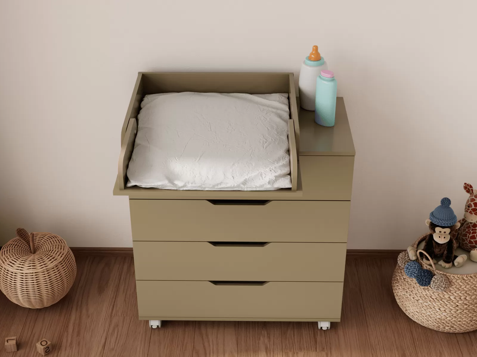 Комод LUNNA BREEZE 800/4 МДФ (органайзер)