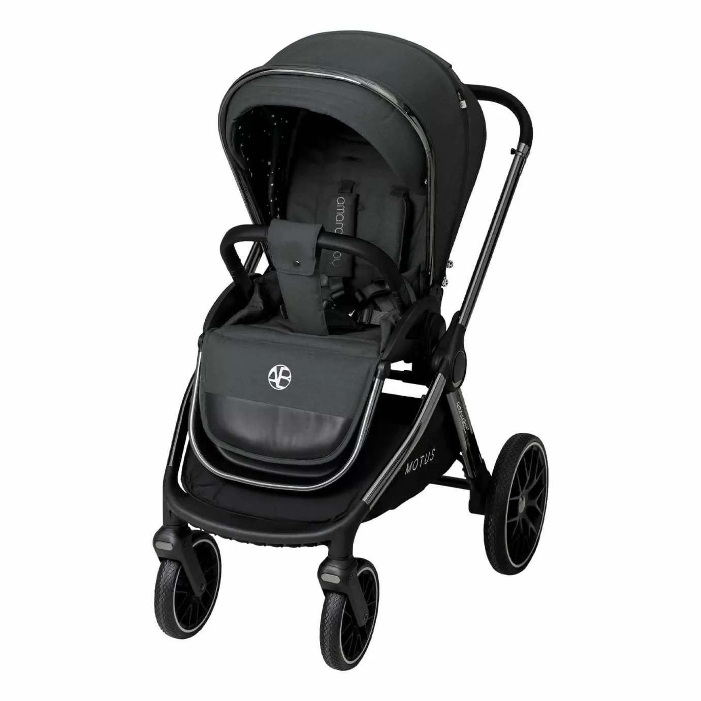 Коляска детская 2 в 1 Amarobaby Motus, черный