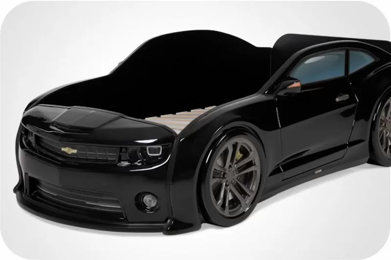 Кровать машина объемная (3d) EVO "Camaro" черная