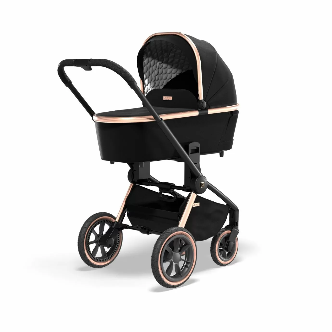 Коляска 2в1 Moon Resea S Rosegold