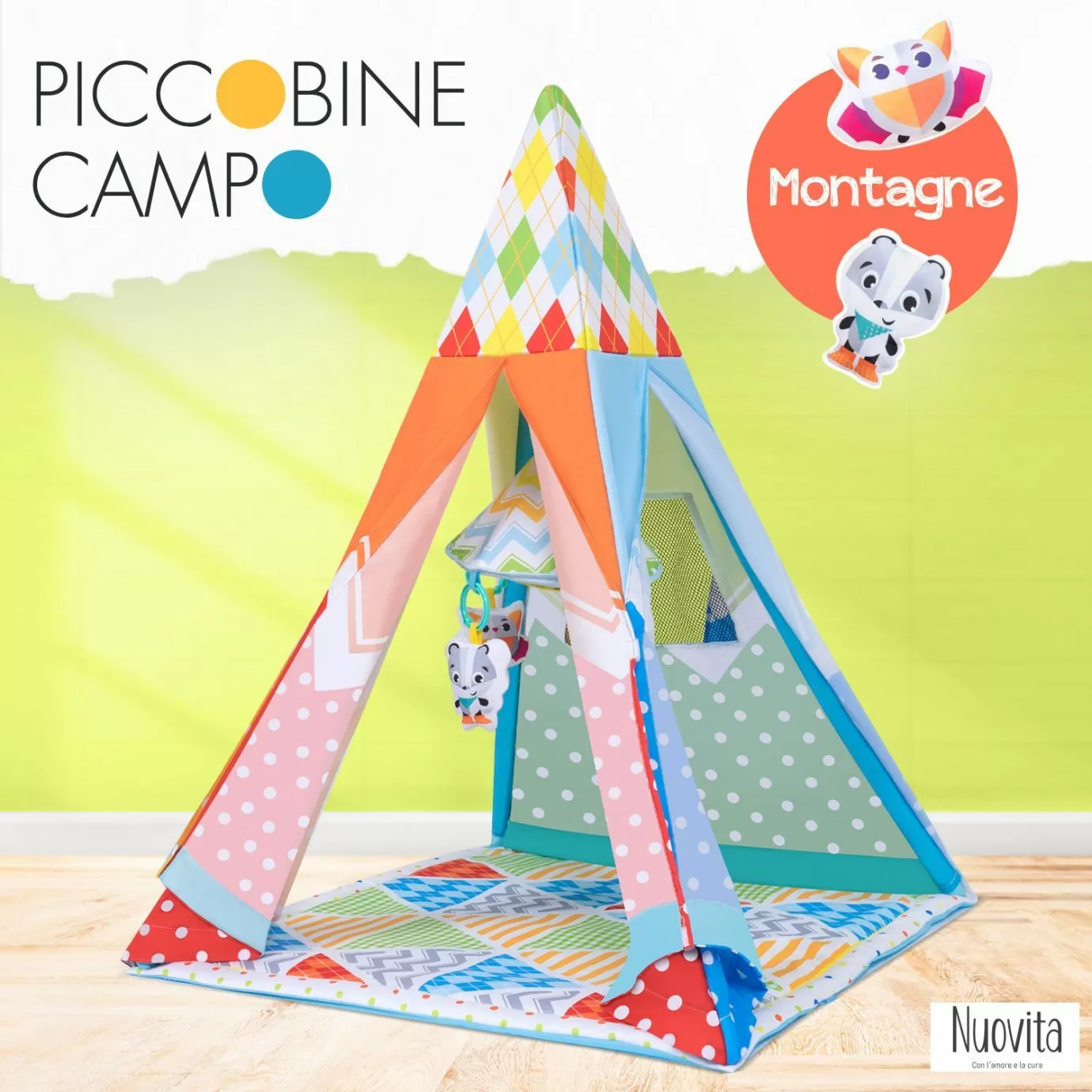 Развивающий коврик NUOVITA PICCOBINE CAMPO, горы