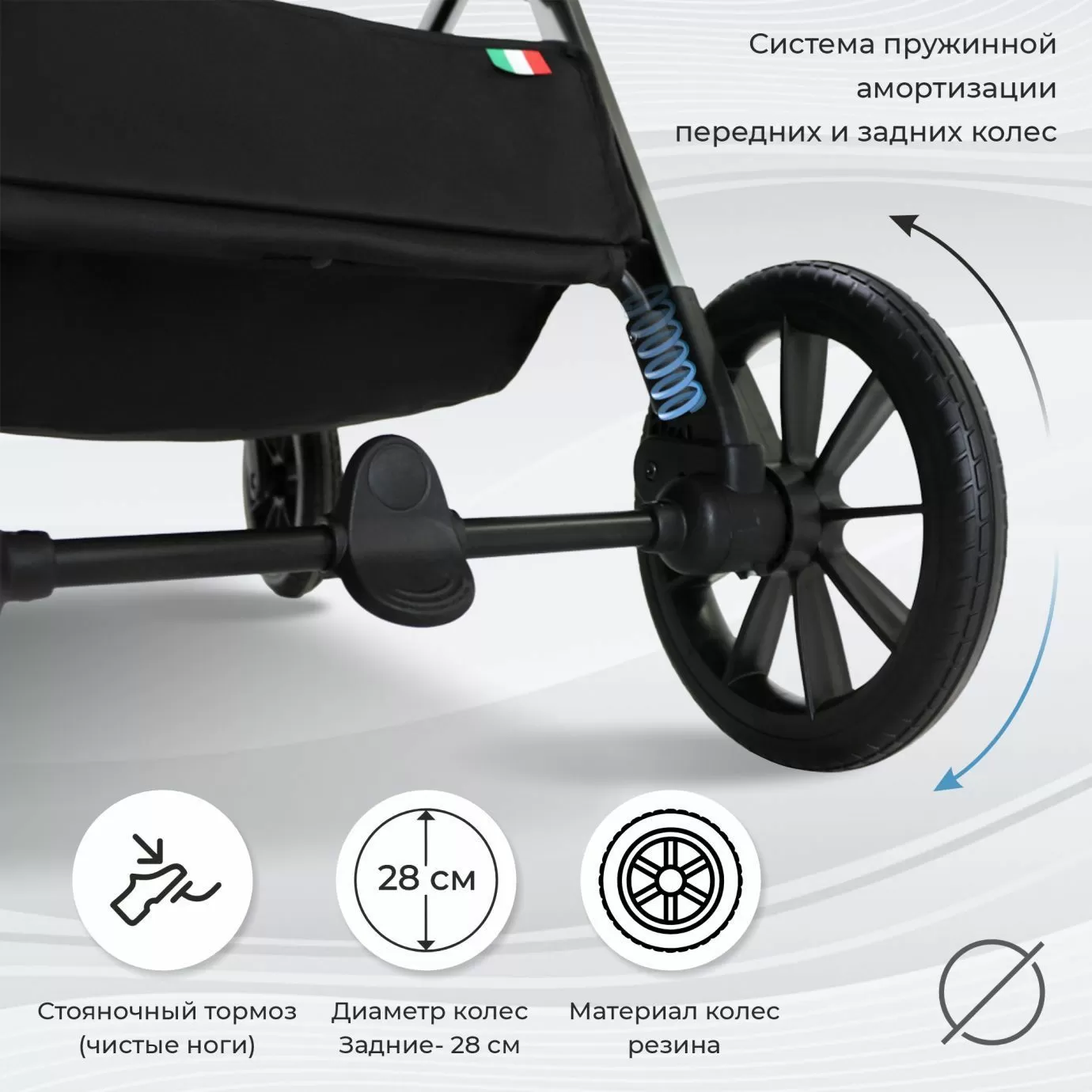 Коляска Vento Silver Blue