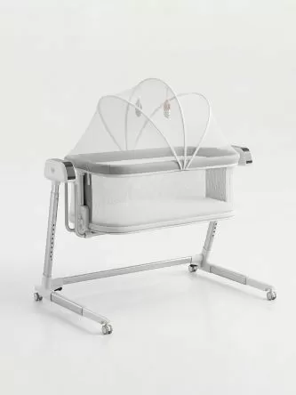 Колыбель приставная Sweet Baby Comfort белая/серая