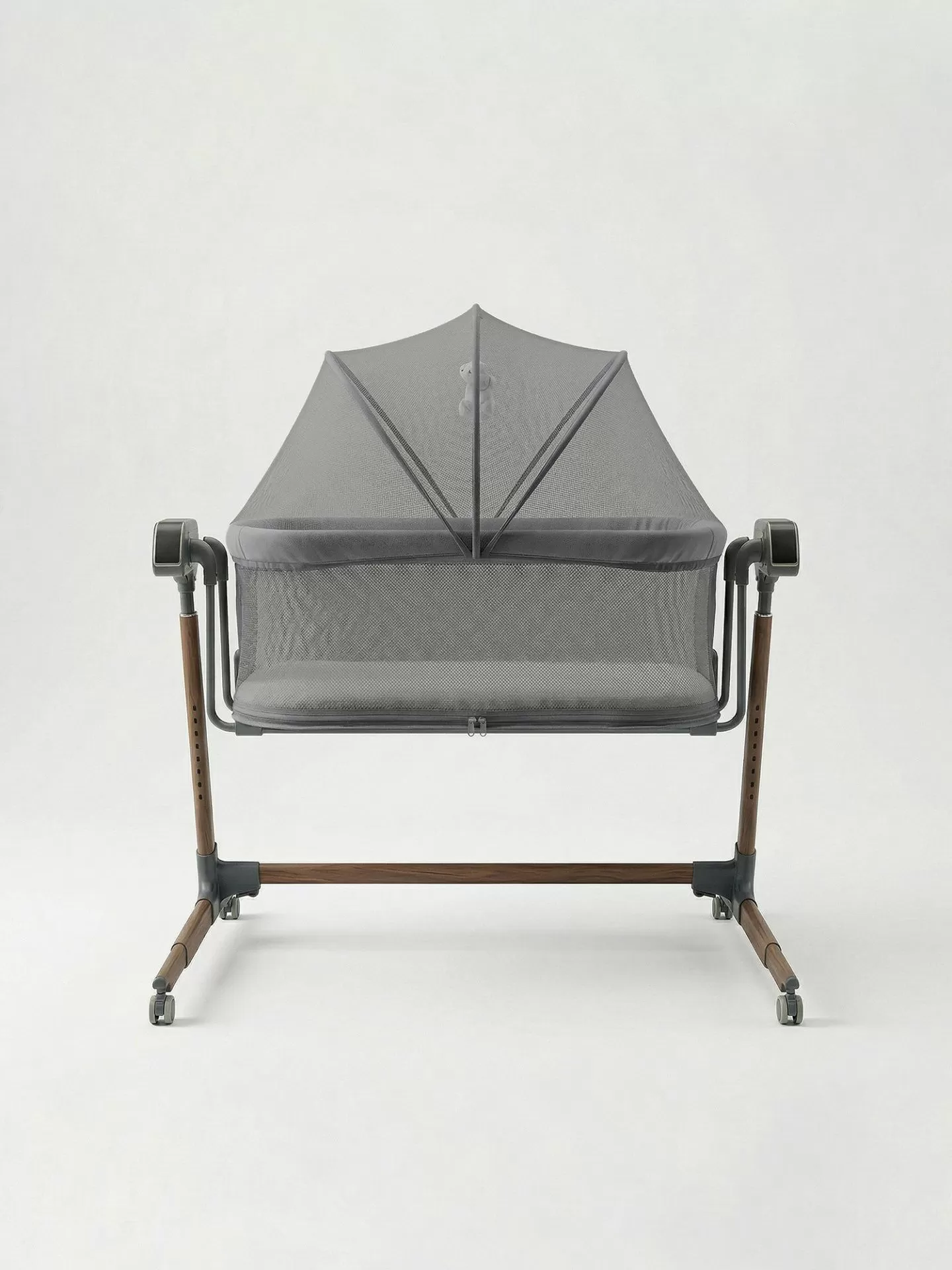 Колыбель приставная Sweet Baby Comfort серая/дуб
