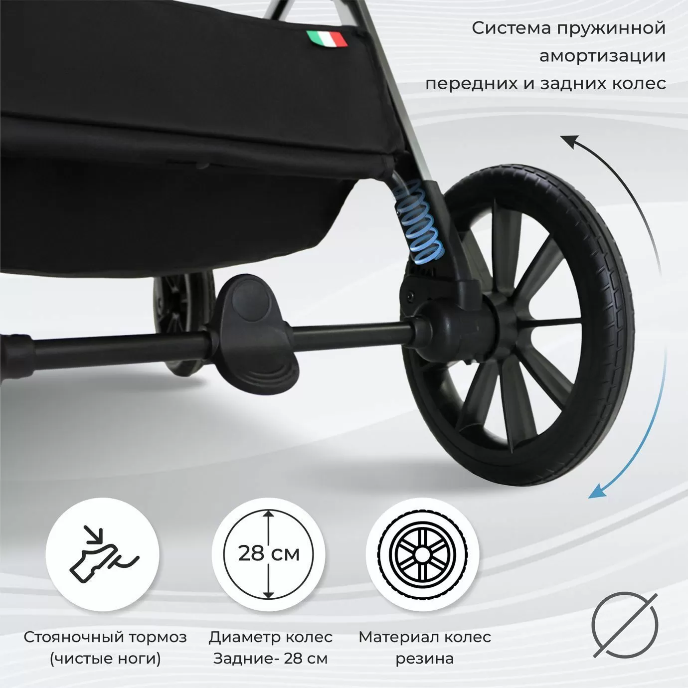 Коляска 2в1 Sweet Baby Vento Blue