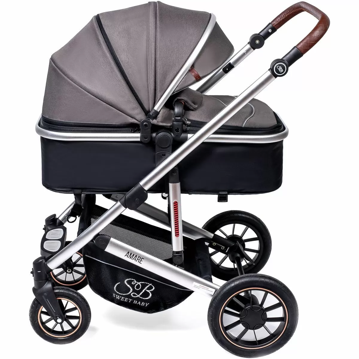 Коляска-трансформер Amare Brown