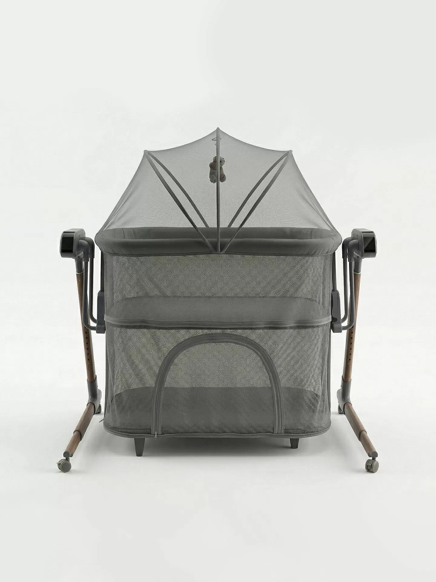 Колыбель приставная Sweet Baby Comfort серая/дуб