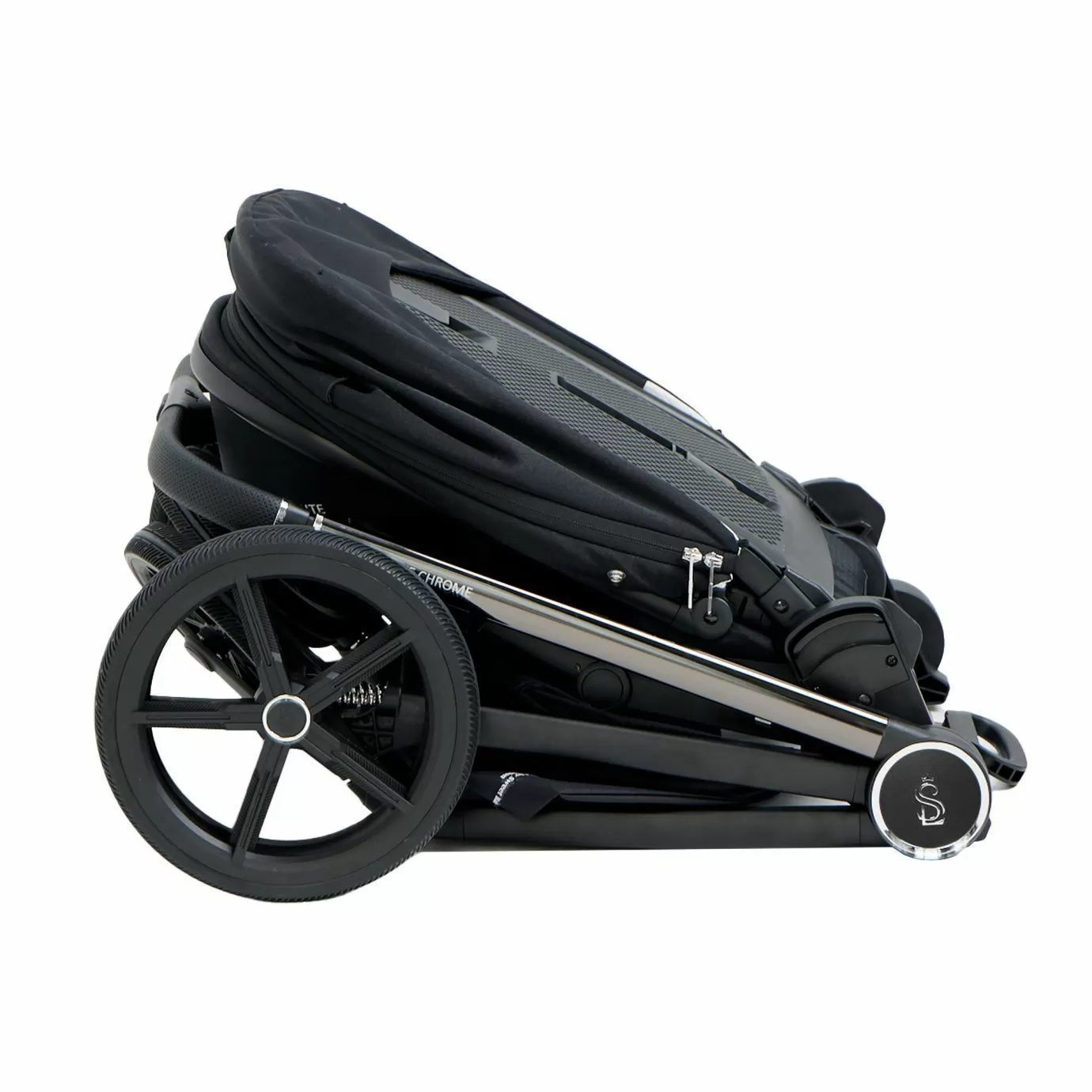 Прогулочная коляска SBL Elegante LT Chrome Black ( с сумкой)