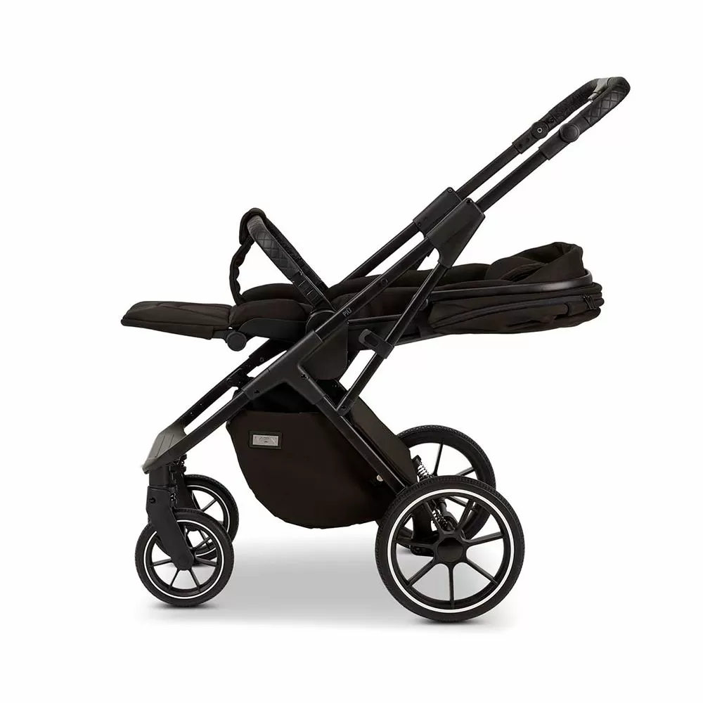 Коляска Moon Piu 2 в 1 Black 2024