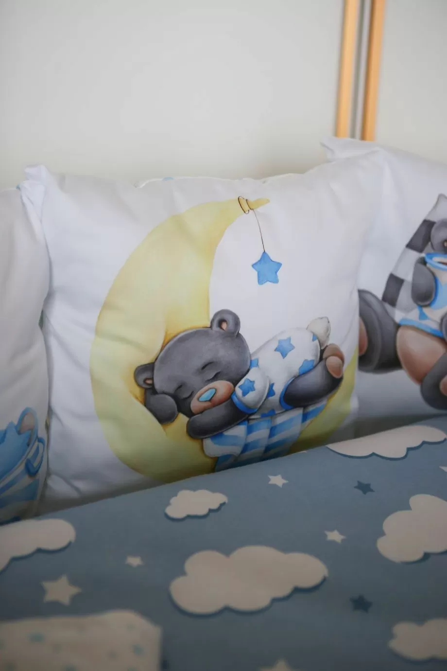 Комплект 17 предметов "малыш на луне голубой"