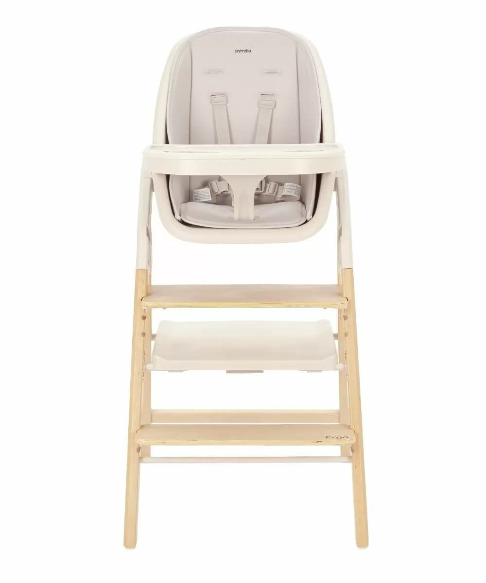 Стульчик для кормления Carrello Ergo, Sugar Beige (Светло-серый)
