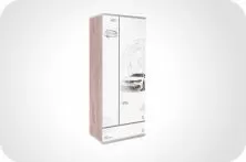 Шкаф Q-bix 31 БМВ белый/дерево