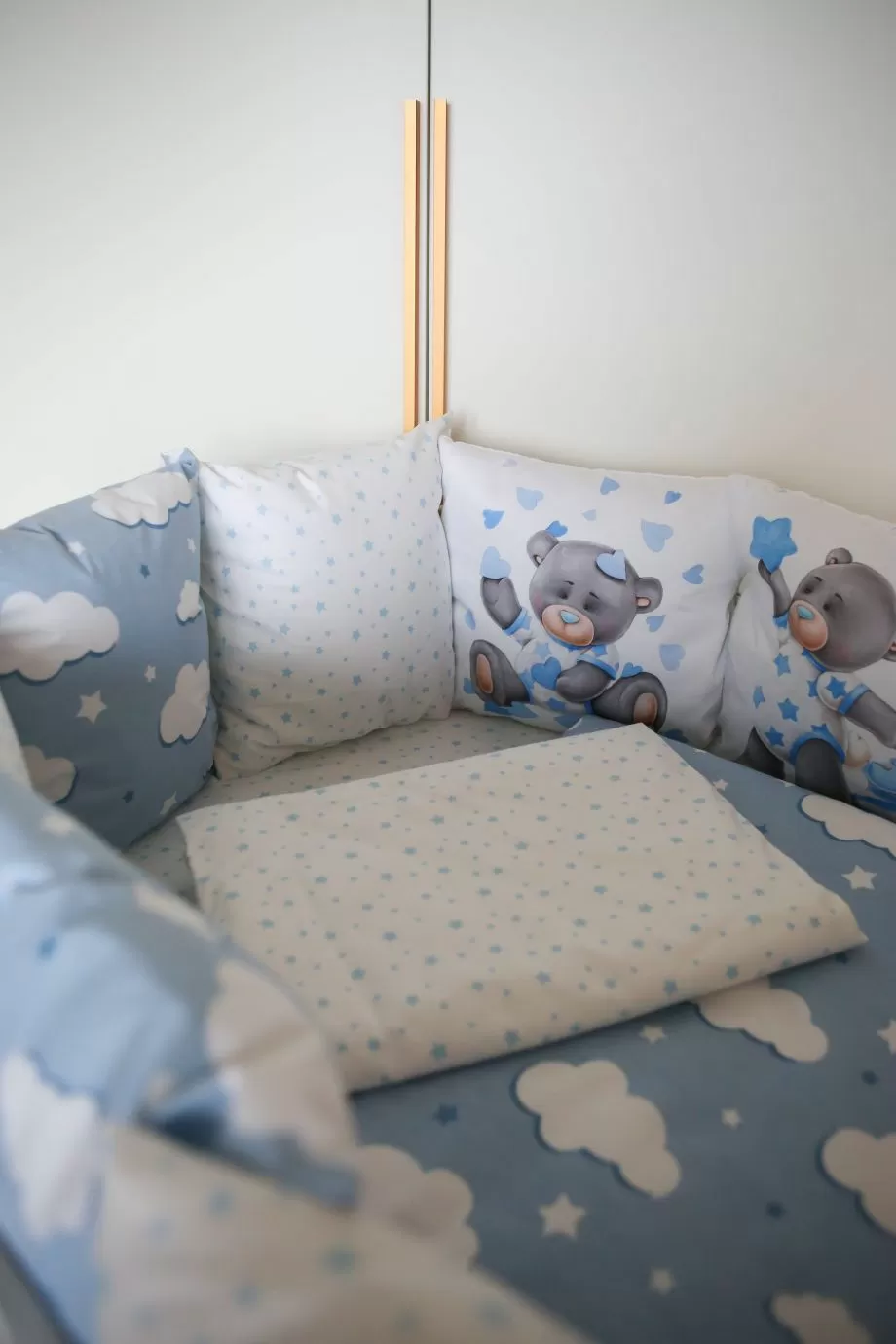 Комплект 17 предметов "малыш на луне голубой"