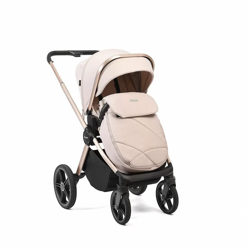 Коляска детская Peppy Monaco рама бежевая