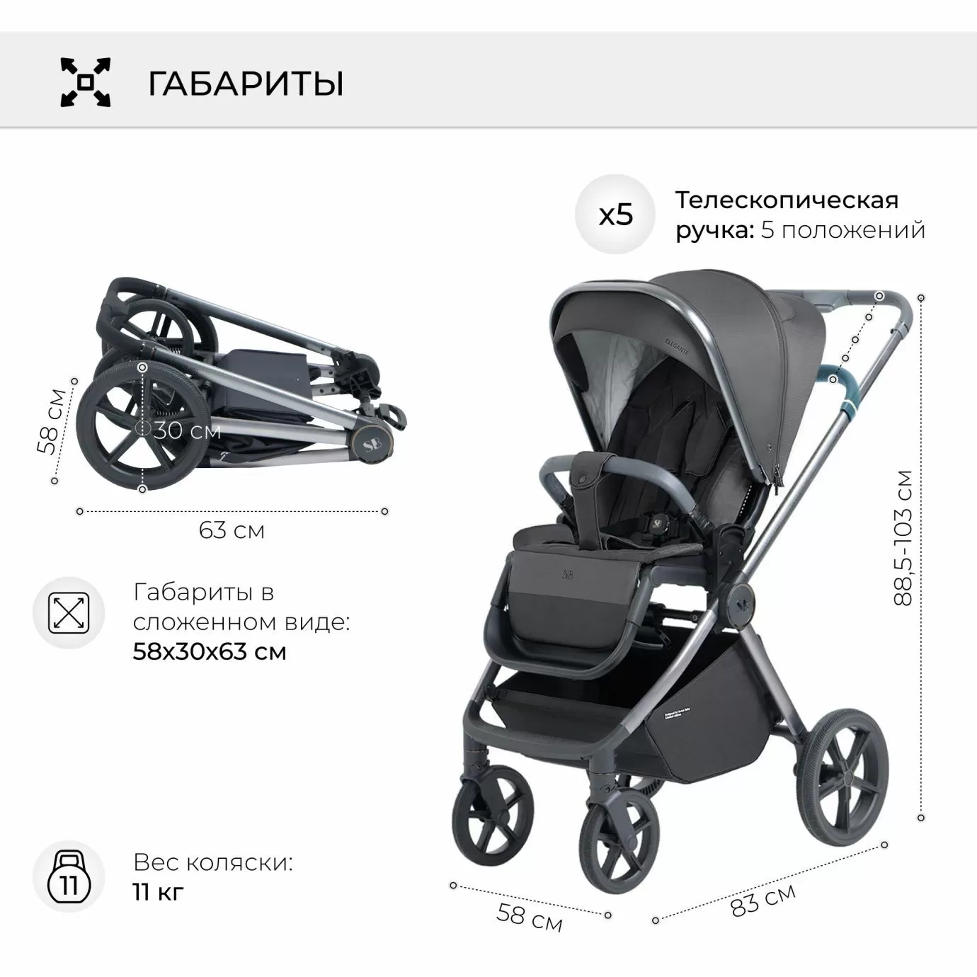 Коляска Elegante BRD