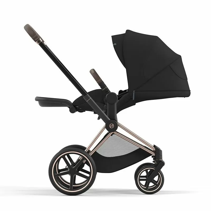 Cybex Priam IV коляска 2 в 1 Deep Black рама gold