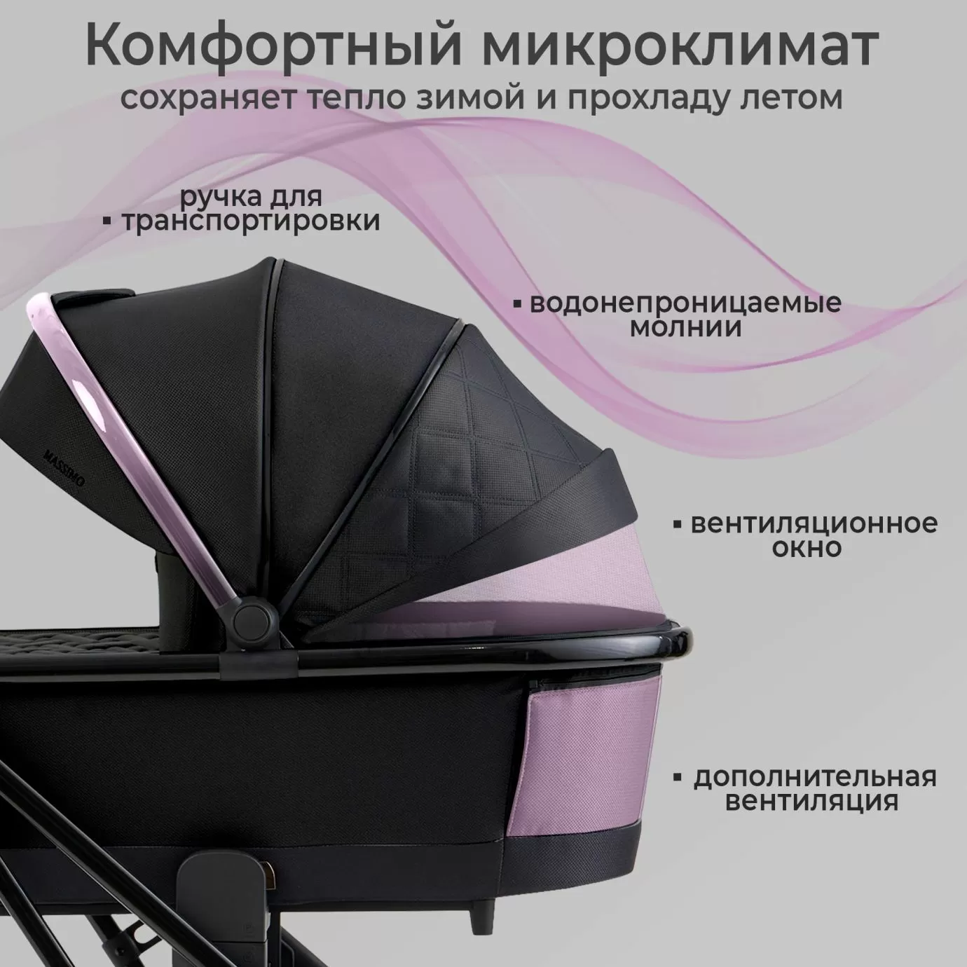 Коляска SBL Massimo Black