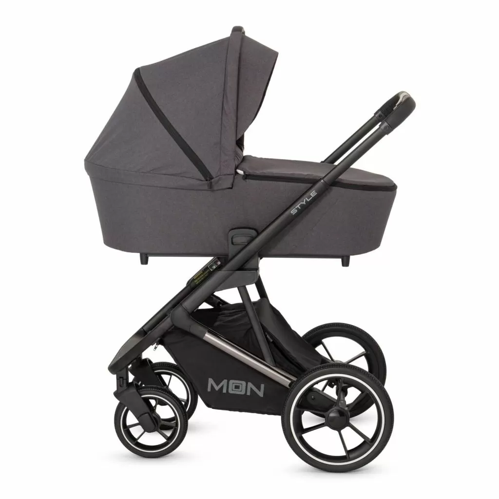Коляска Moon Style Kombi 2 в 1 Black/Chrome-Anthrazit 2023
