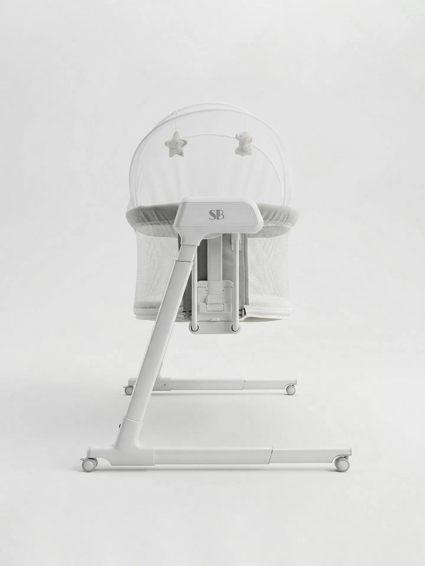 Колыбель приставная Sweet Baby Comfort белая/серая