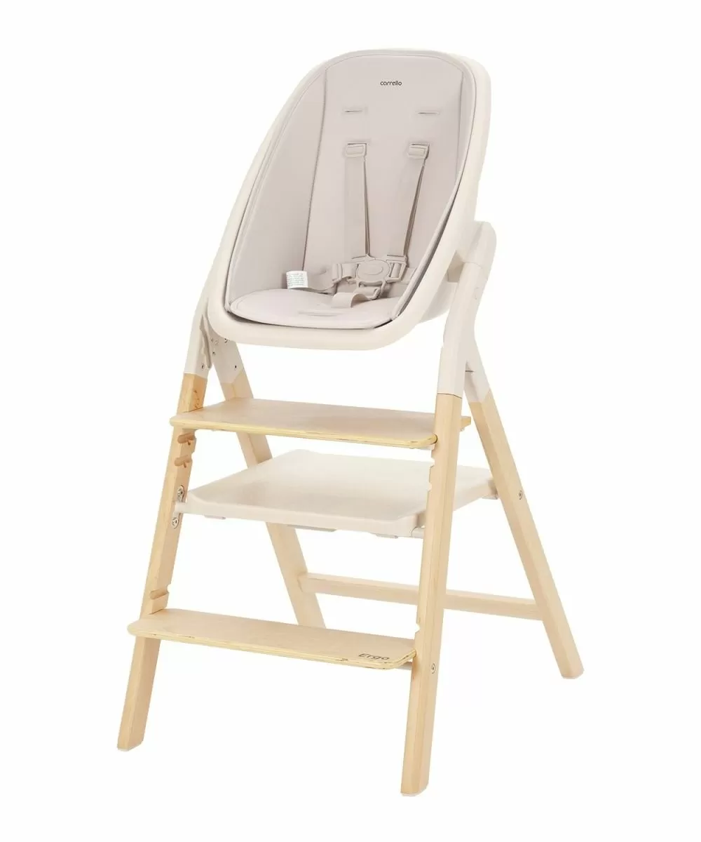 Стульчик для кормления Carrello Ergo, Sugar Beige (Светло-серый)