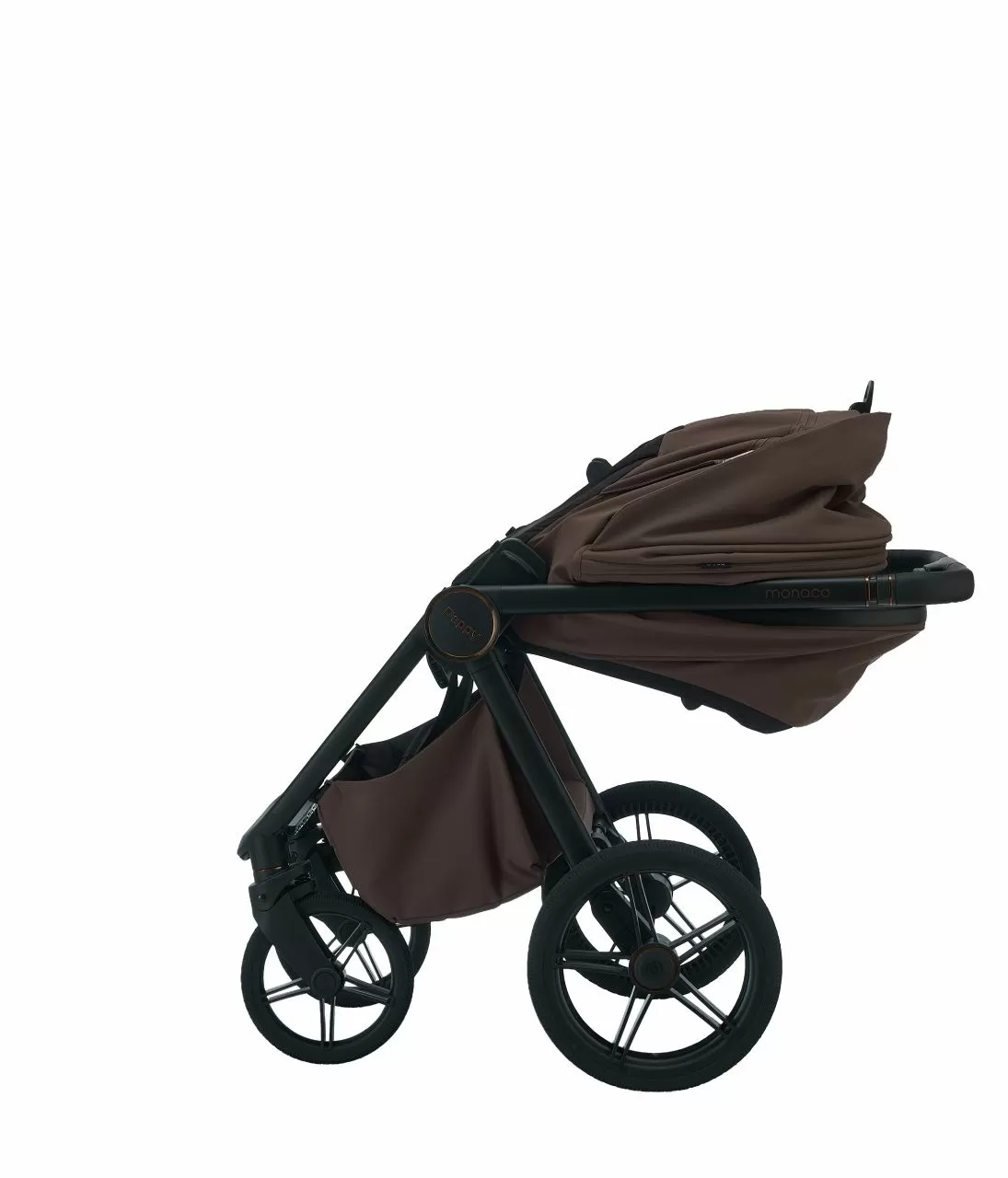 Коляска 2в1 Peppy Monaco Plus Brownie (рама черная)