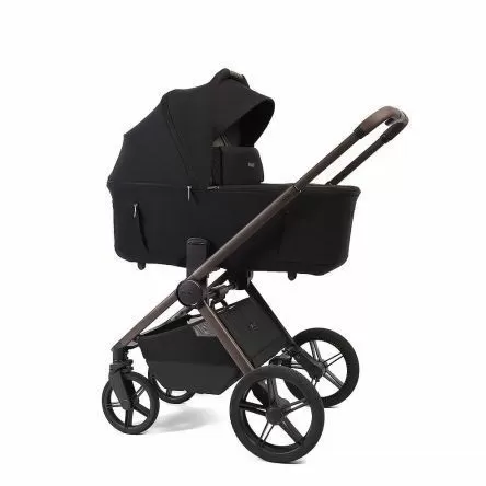 Коляска 2в1 Peppy Soho Black (рама шоколад)