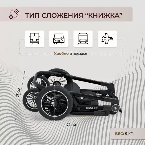 Коляска-трансформер 2в1 Ranger