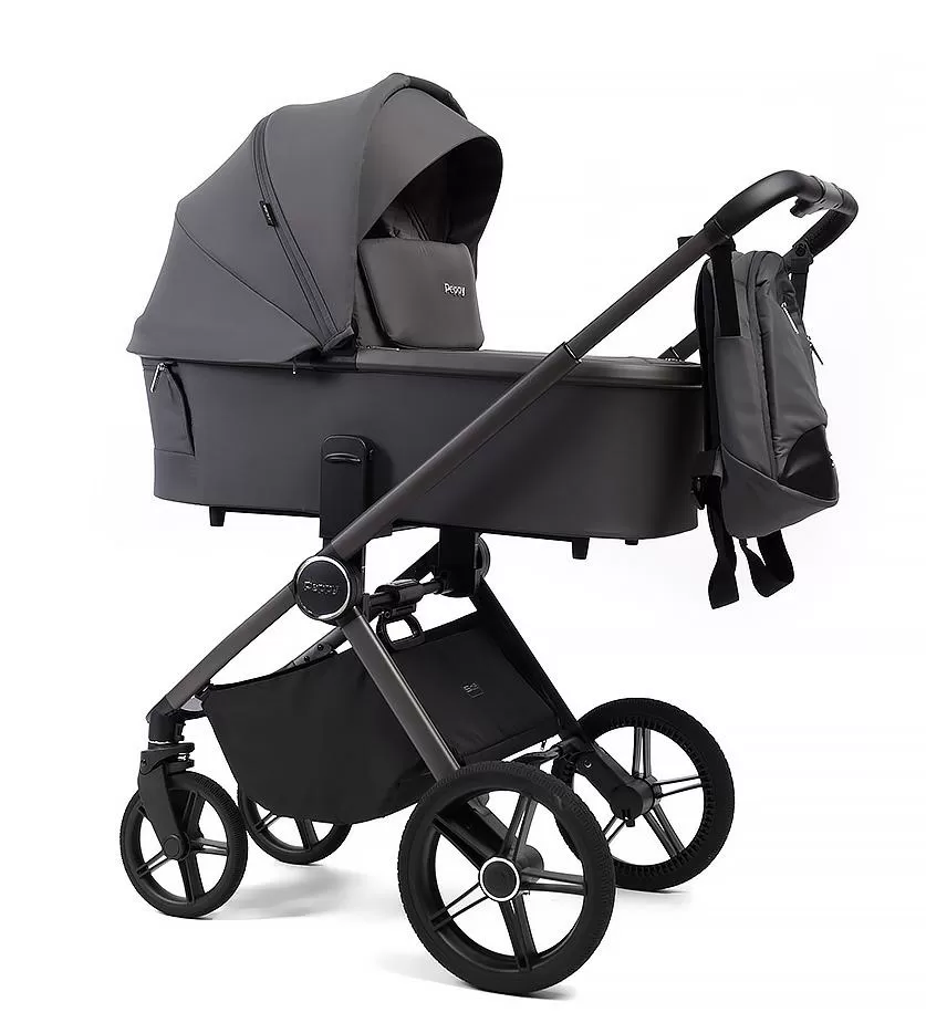 Коляска детская Peppy Monaco рама серая