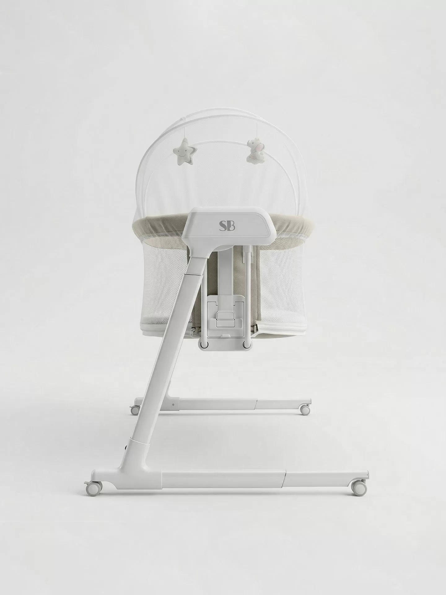 Колыбель приставная Sweet Baby Comfort белая/ бежевая