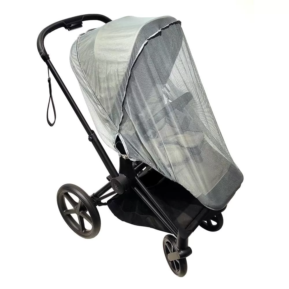 Универсальная черная москитная сетка на всю коляску