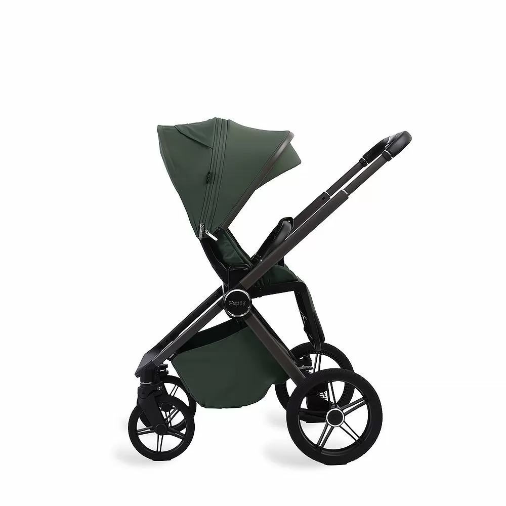 Коляска 2в1 Peppy Monaco Plus Oliva Green (рама серая)