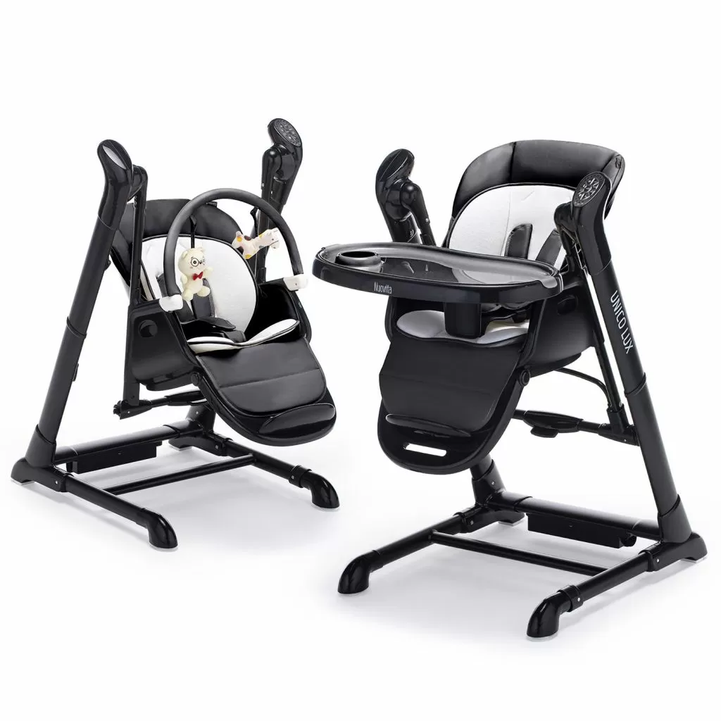 СТУЛЬЧИК ДЛЯ КОРМЛЕНИЯ NUOVITA UNICO LUX NERO