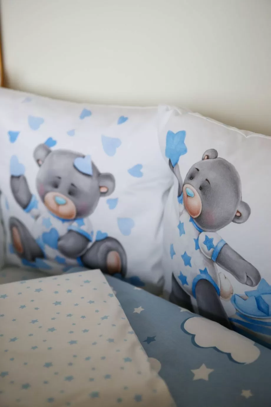 Комплект 17 предметов "малыш на луне голубой"