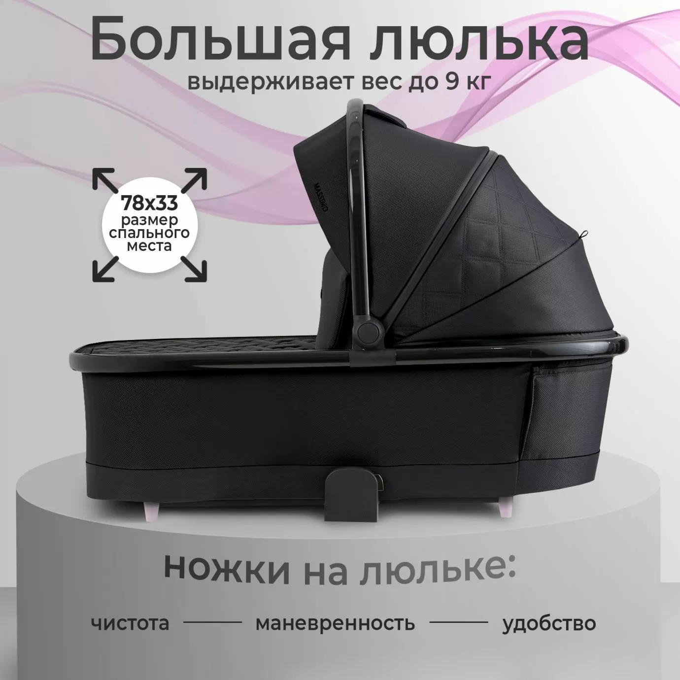Коляска SBL Massimo Black